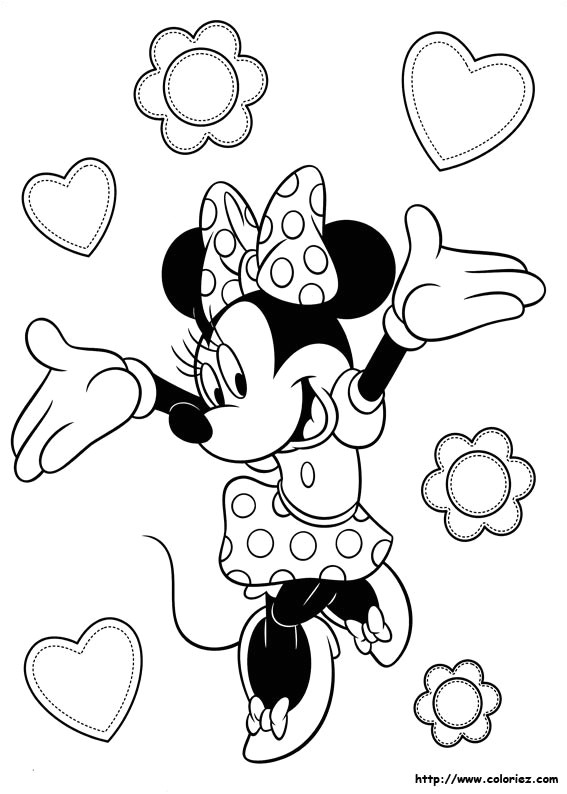 coloriage minnie 869