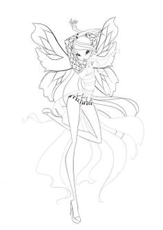 There is a secret code to unlock the Dreamix coloring pages featuring Bloom Stella & Flora as seen above Coloring Pages credit Winx