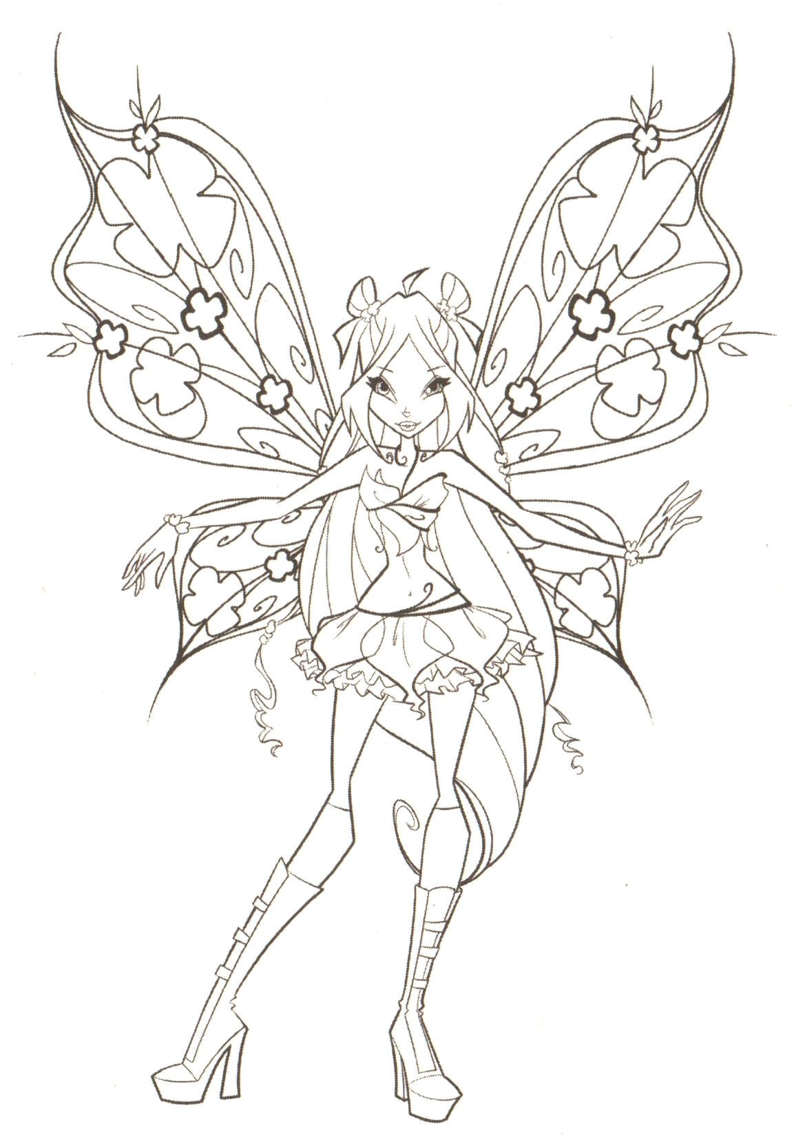 fairies to print and color