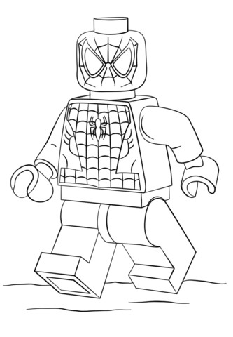 Spider Man Lego Coloriage