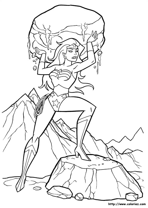 coloriage wonder wom