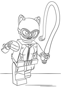Lego Catwoman coloring page from The LEGO Batman Movie category Select from printable crafts