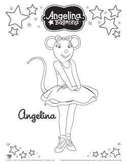 Coloriages   télécharger Angelina Ballerina Activités et loisirs des enfants
