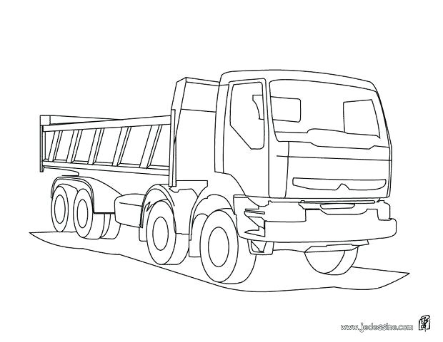 coloriages camion benne a colorier frhellokids dessin coloriage dun de chantier 23 dessins de coloriage camion poubelle