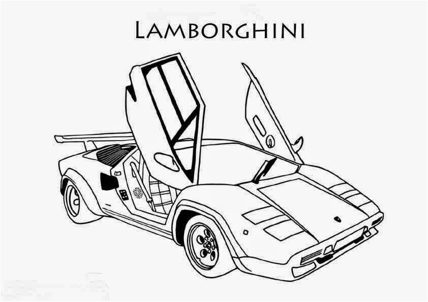 Fond Ecran Coloriage De Voiture Lamborghini