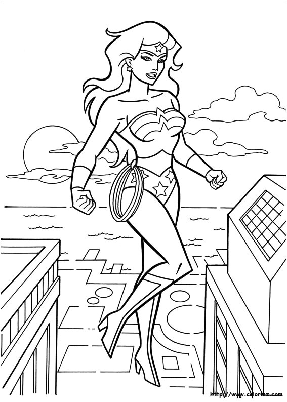 coloriage wonder wom