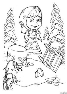 Image Coloriage Masha Et Michka 20 Best Coloriage Masha Et Mishka Images On Pinterest