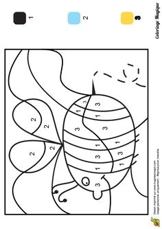 coloriage magique ce1 abeille   imprimer sur hugolescargot