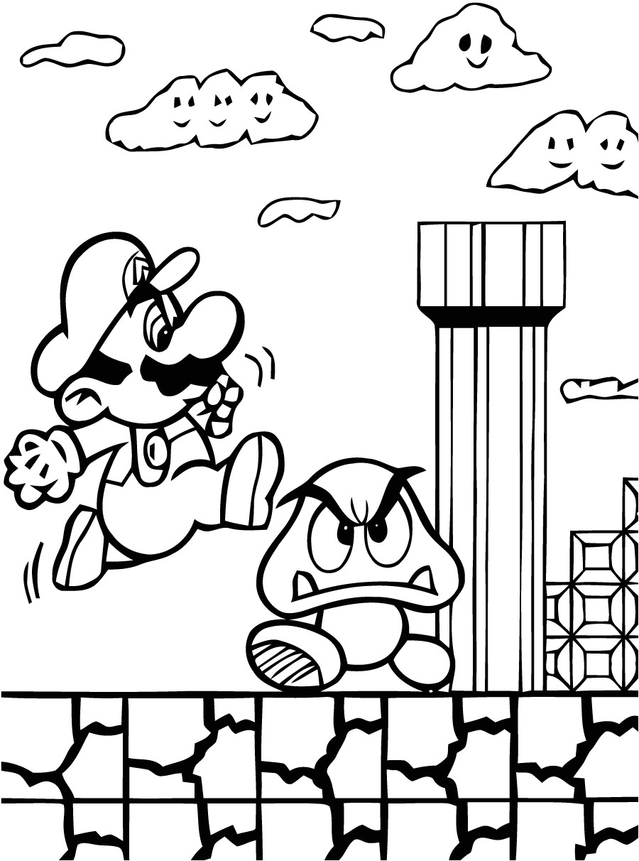 Dessin A Imprimer Du Net Coloriage Mario Pelauts