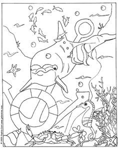 Dolphin in the sea coloring page You will love to color a nice coloring page Enjoy coloring this Dolphin in the sea coloring page for free