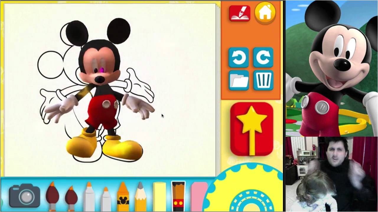La Maison de Mickey Coloriages entre 2D et 3D