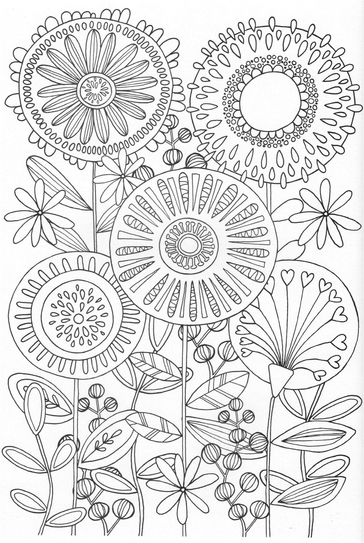 Scandinavian Coloring Book Pg 31 Colouring pages Pinterest