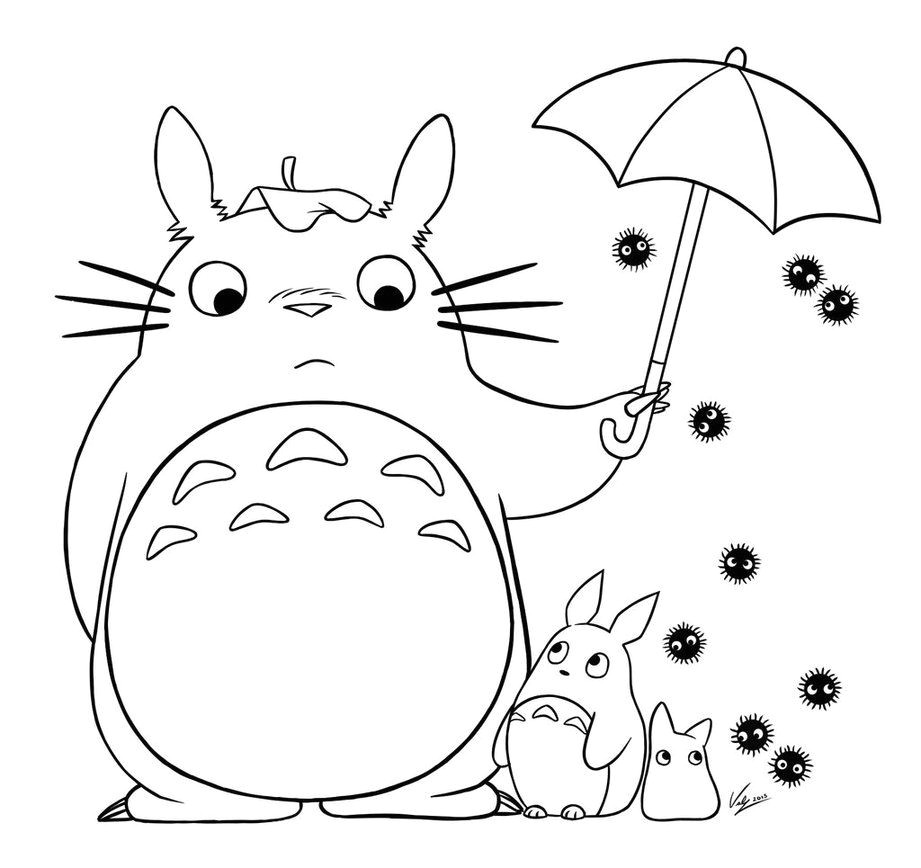 Totoro Coloring Pages