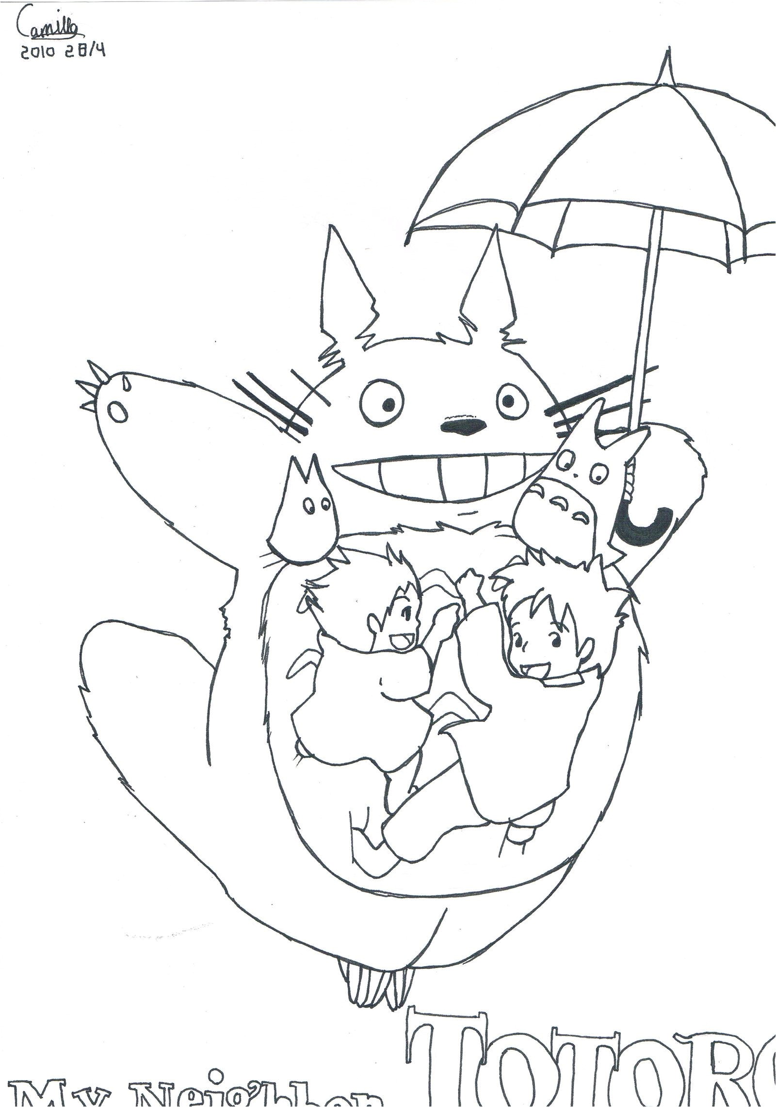 mon voisin totoro coloriage