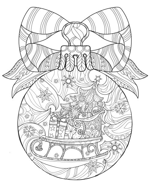 Christmas Coloring Anti Stress Therapy 19 Coloriage NoelDessin