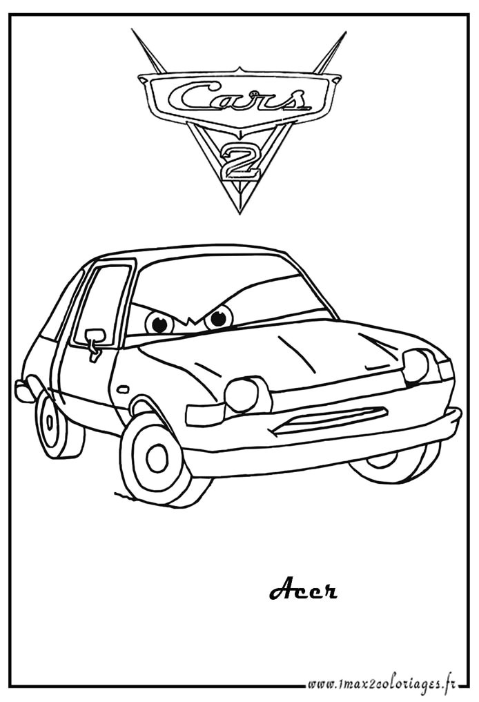 Perfect Coloriage Cars 2 Page 12 Ensign Coloring Paper