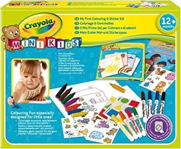 Crayola Mini Kids Kit de Loisir Créatif coloriage et gommettes