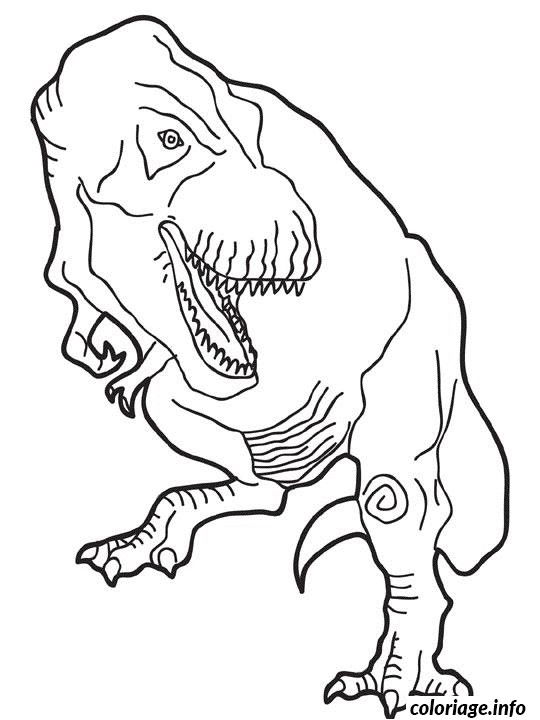 Coloriage Dessin Dinosaure Tyrannosaure Rex Dessin   Imprimer