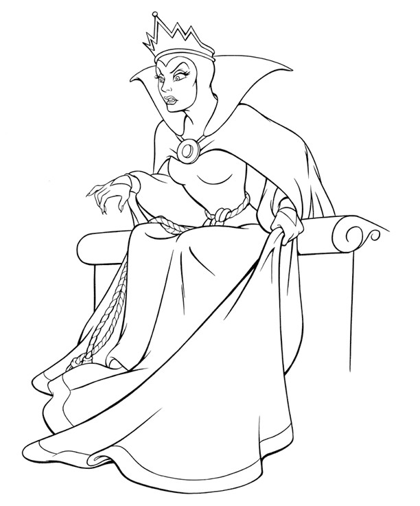 coloriage blanche neige