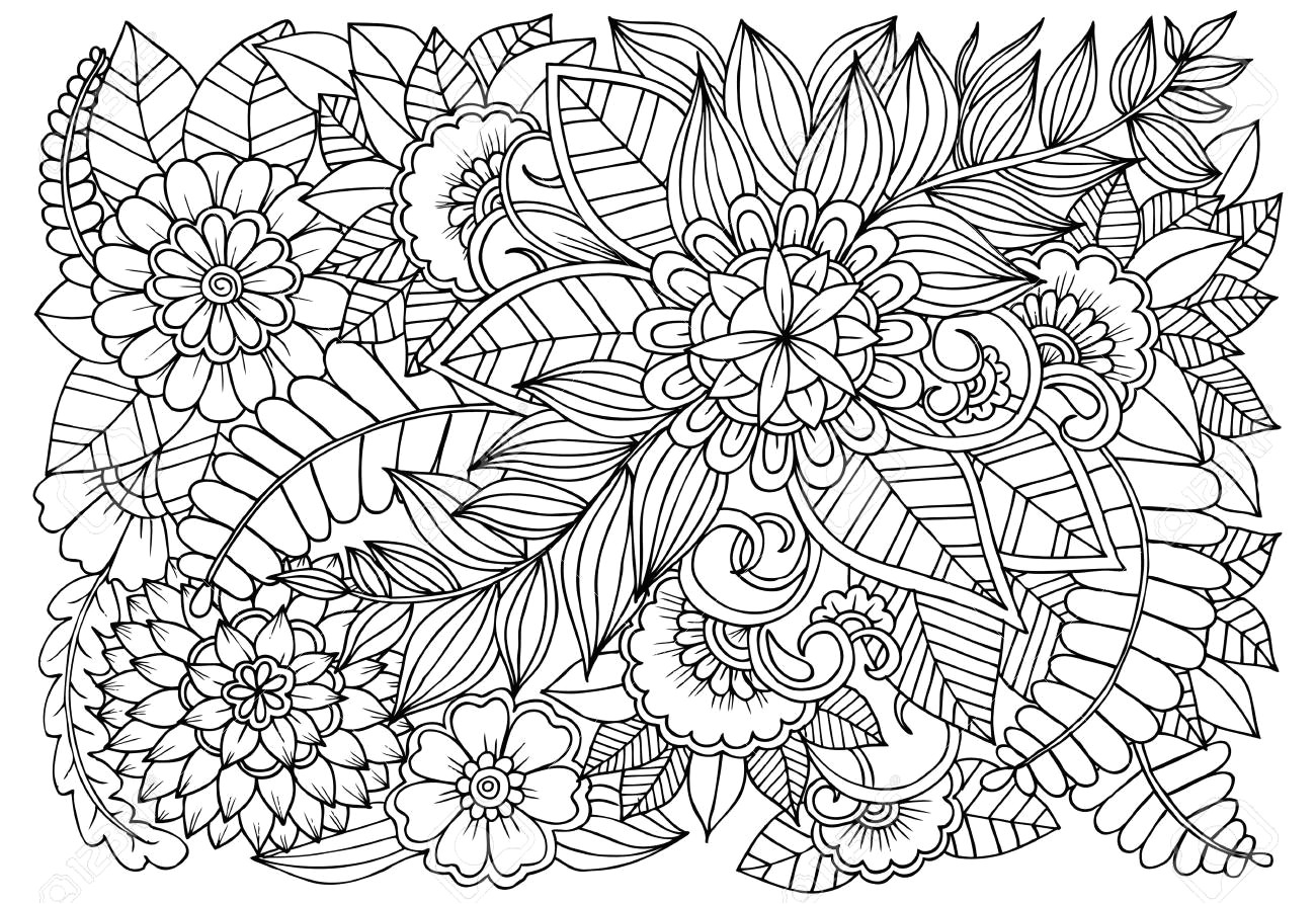 mod c3 a8le de fleur noir et blanc pour livre coloriage adulte dessin floral doodle d ar