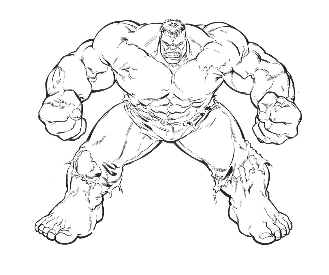 dessin hulk a imprimer