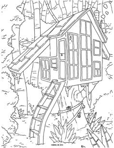 f df066a4be bb2c6f adult coloring pages tree houses