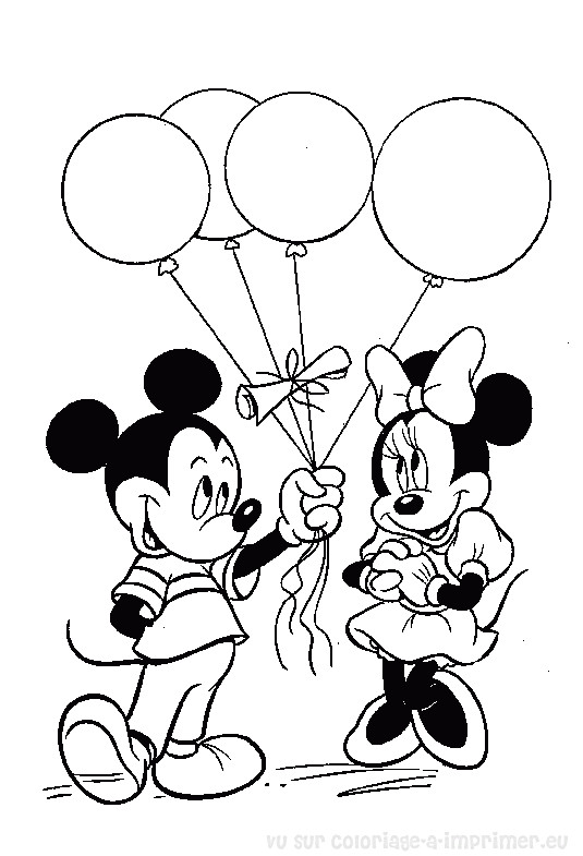 dessin mickey mouse a imprimer