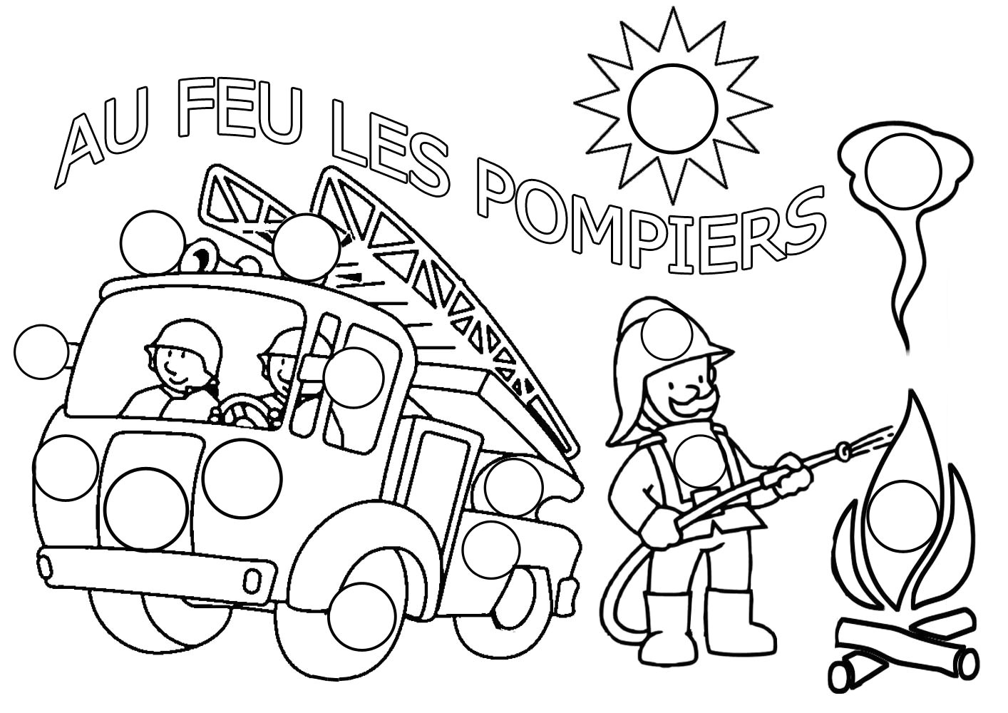 Coloriage à Imprimer Pompier 10 Coloriage A Imprimer De Pompier