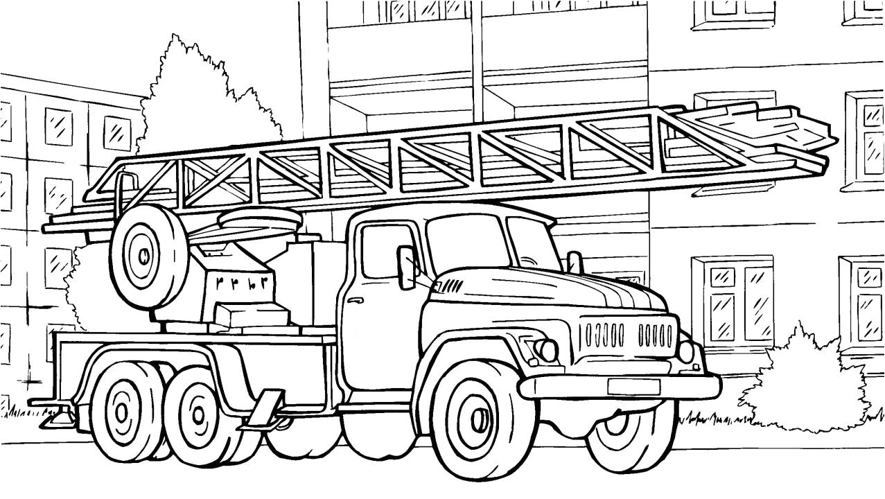 fire engine coloring pages