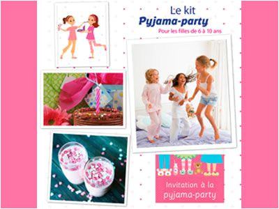 kit pour filles 6 10 ans la pyjama party