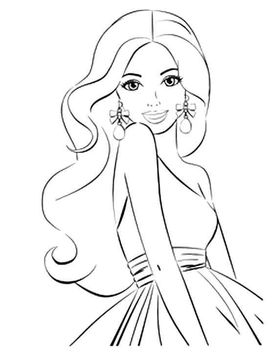 Coloriage Barbie Pop Star A Imprimer Gratuit