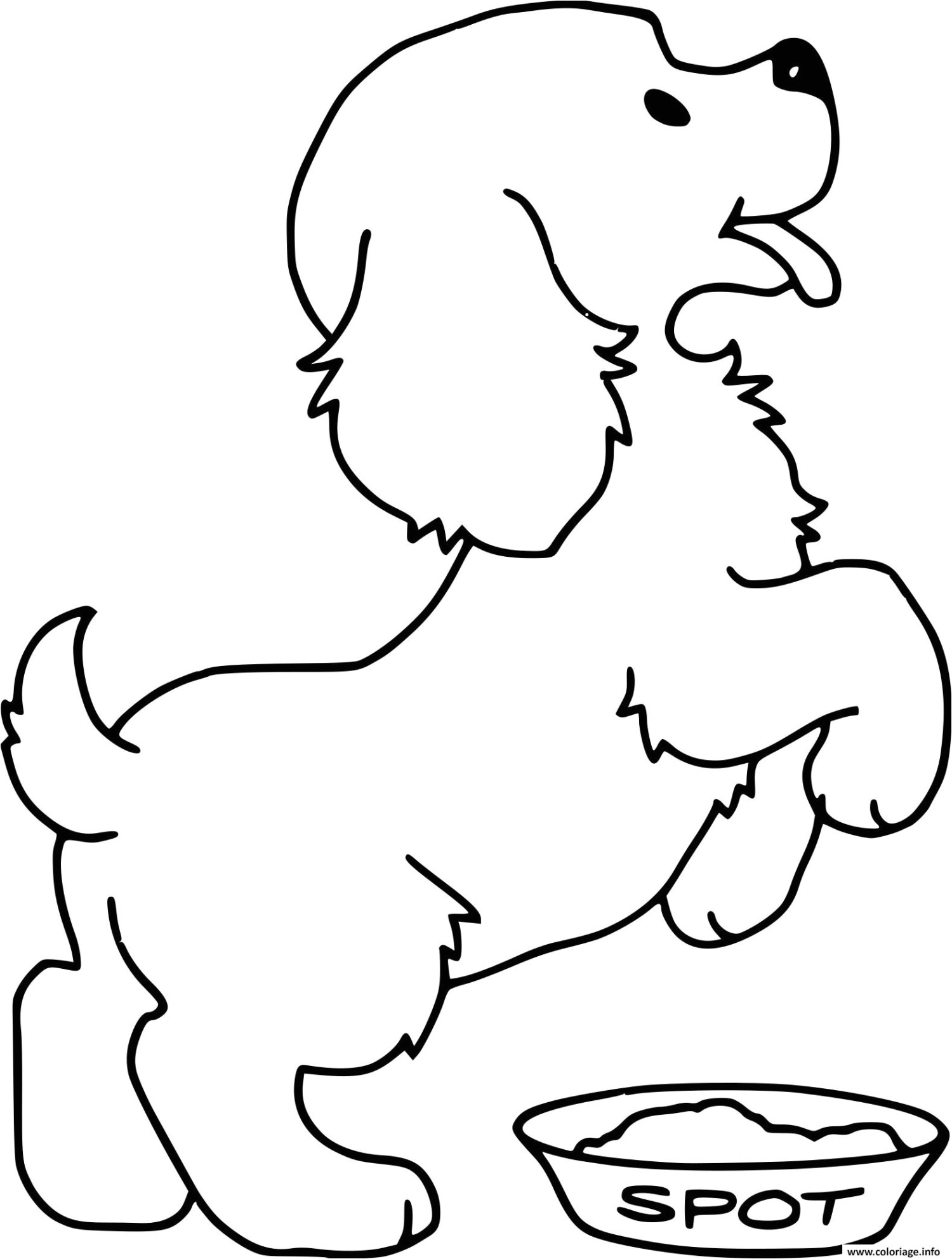 coloriage chien bebe adorable dessin intended for coloriage de chiot