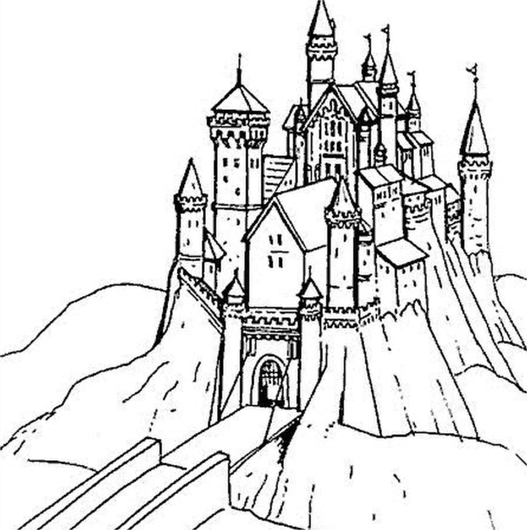 Coloriage Chateau En Ligne