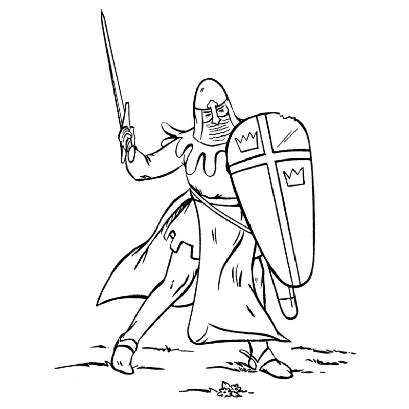 coloriages chevaliers