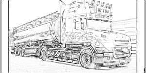 Coloriage De Camion Scania A Imprimer tout Degorgement Page 39 Sur 129