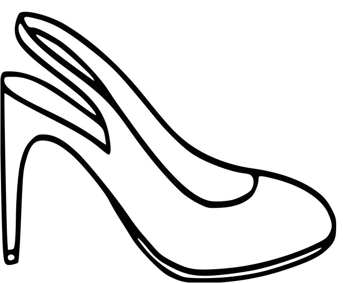 coloriage chaussure haut talon pour femme