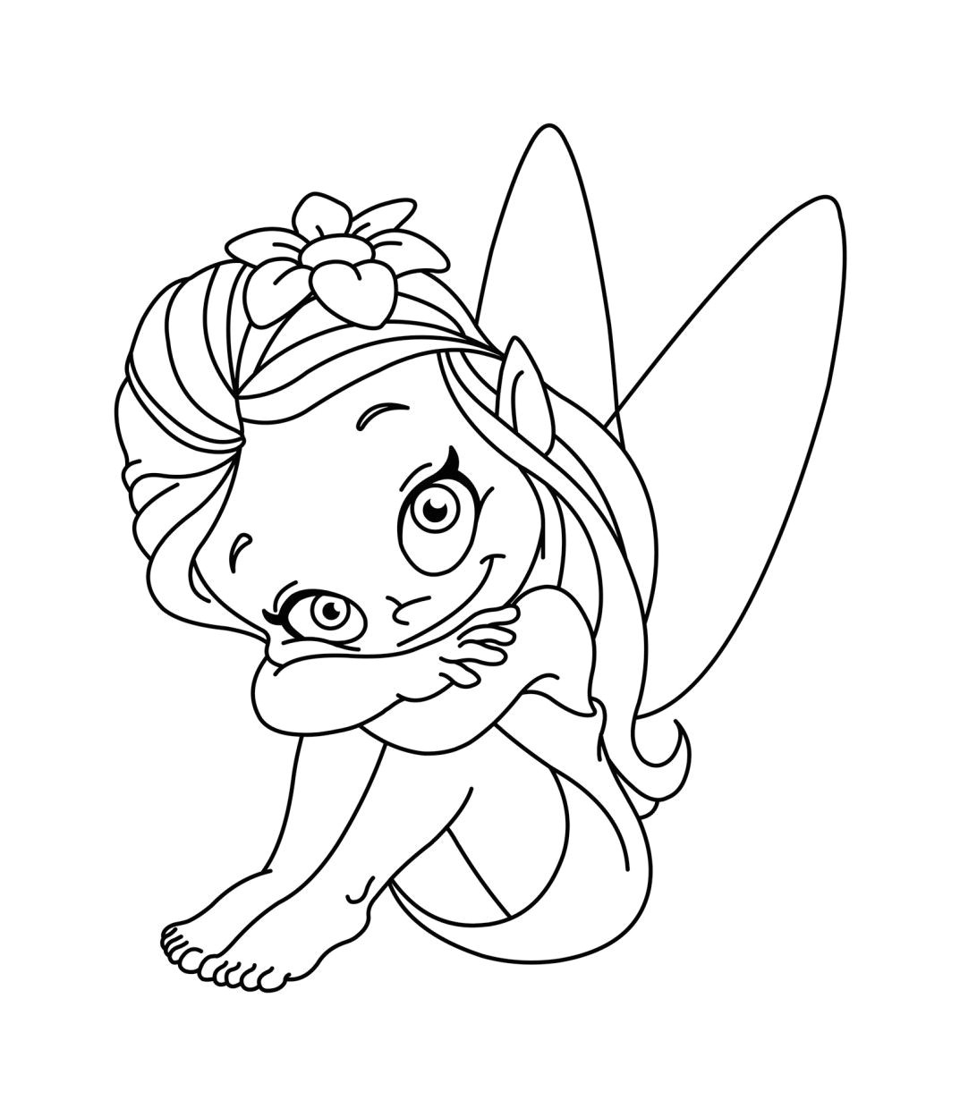 image=fairy Coloring for kids fairy 1
