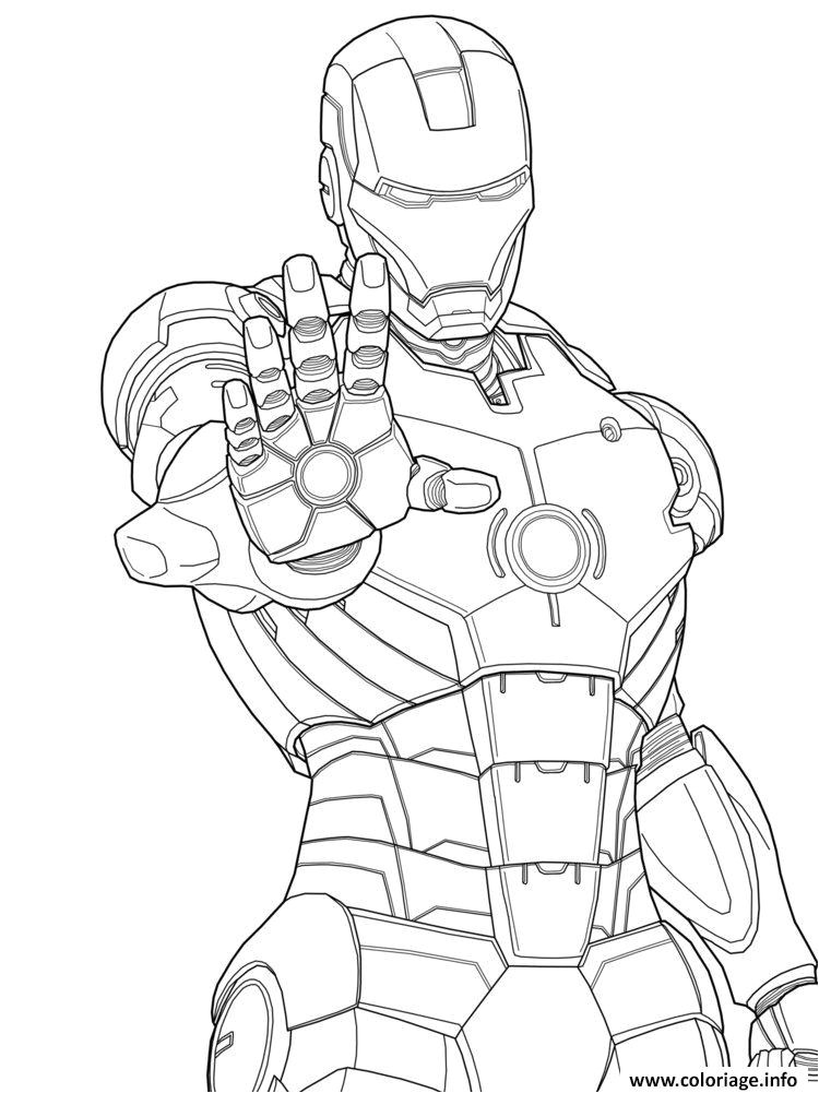 iron man 3 marvel mode defense coloriage