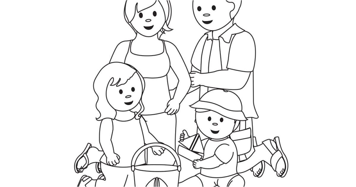 2779 dessin d une famille a la pla ml