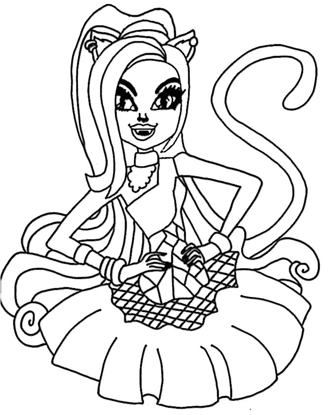 coloriage monster high toralei