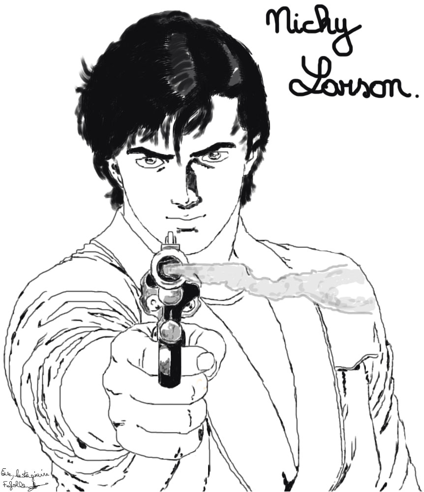 Coloriage De Nicky Larson