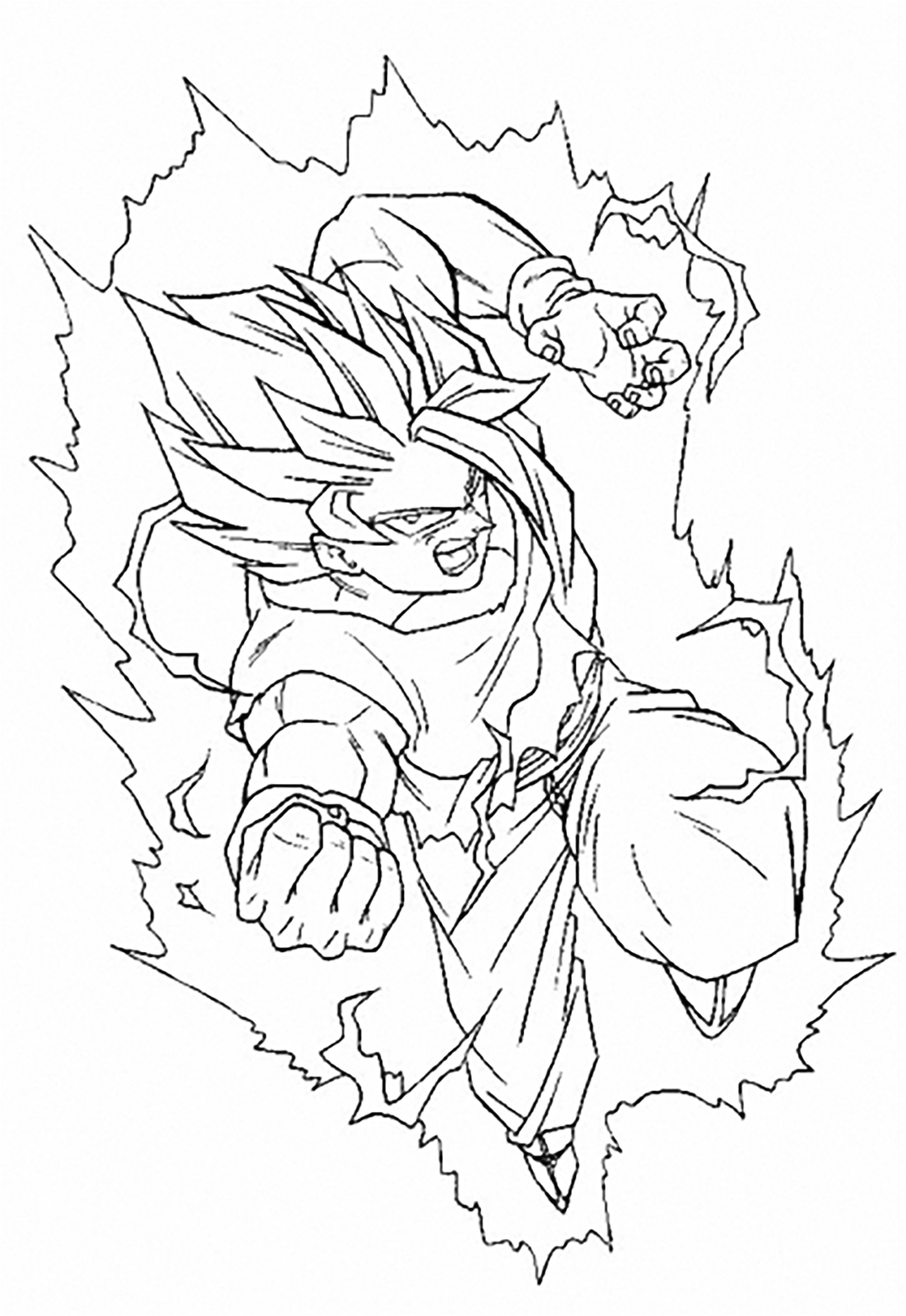Coloring for kids dragon ball z