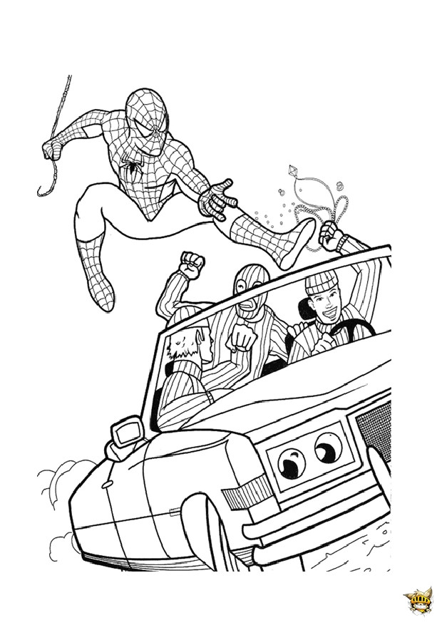 spiderman voiture