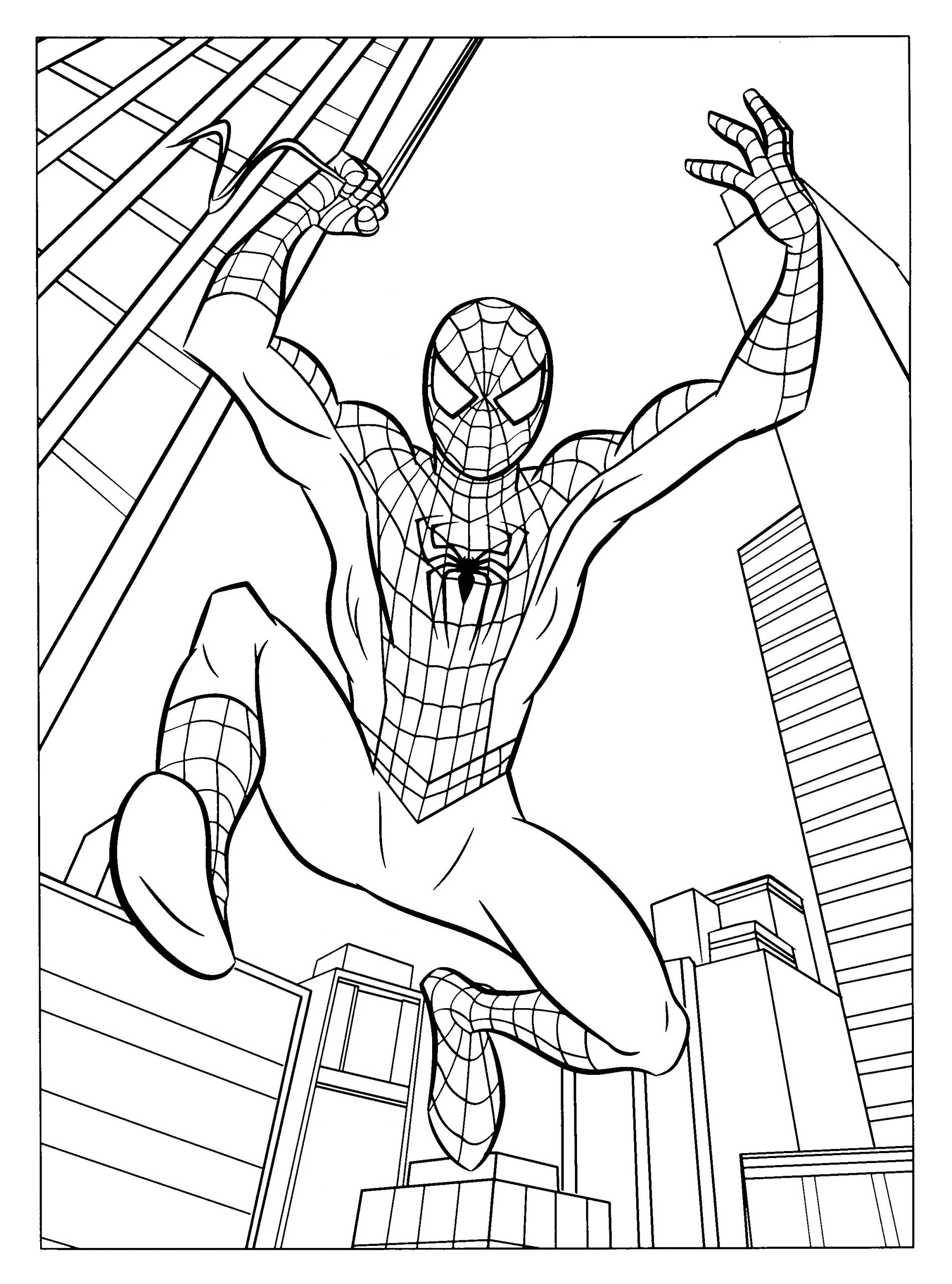 coloriage spiderman 1