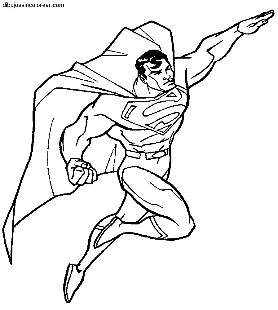 dibujos de superman para colorear
