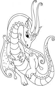 Coloriage Dragon Qui Crache Du Feu 13 Simple Dragons Coloriage