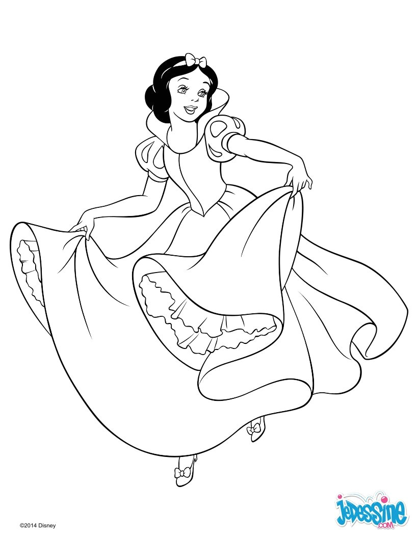 Coloriage Blanche Neige En Ligne