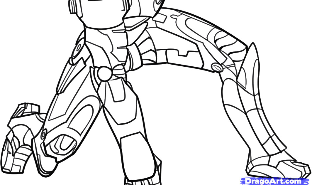 coloriage imprimer iron man