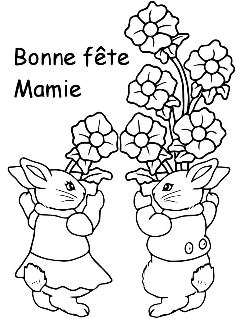 Coloriage Fete Des Mami Coloriage F Te Des Mamies Danieguto Net