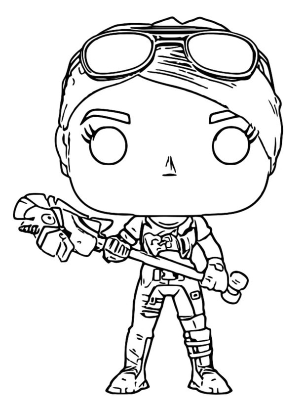 coloring pages id 7554 funko pop fortnite brite er